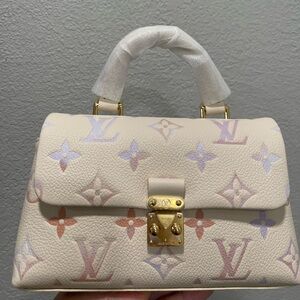 Super cute mini top handle bag- colorful print